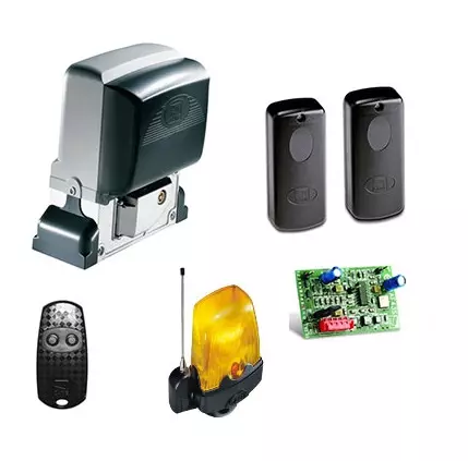 Комплект автоматики для откатных ворот (пульт, фотоэлементы, плата управления, сигнальная лампа) CAME BX-68 KIT
