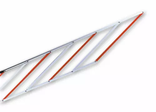 Алюминиевая шторка-решетка Nice WA13 под стрелу, 2м фото 2