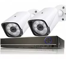 Готовый комплект видеонаблюдения IVUE AHD 2 Mpx для дачи на 2 камеры, шт, IVUE-2MP AHD-B2