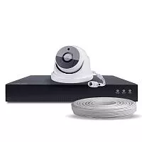 Комплект видеонаблюдения IP 5Мп Ps-Link KIT-A501IP-POE / 1 камера / питание POE