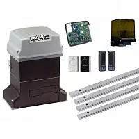 Комплект автоматики для откатных ворот FAAC 746ER KIT (приемник, пульт, фотоэлементы, сигнальная лампа)
