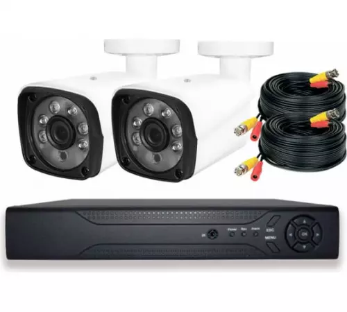 Комплект видеонаблюдения PS-link AHD 2Мп KIT-C202HD 2 камеры для улицы